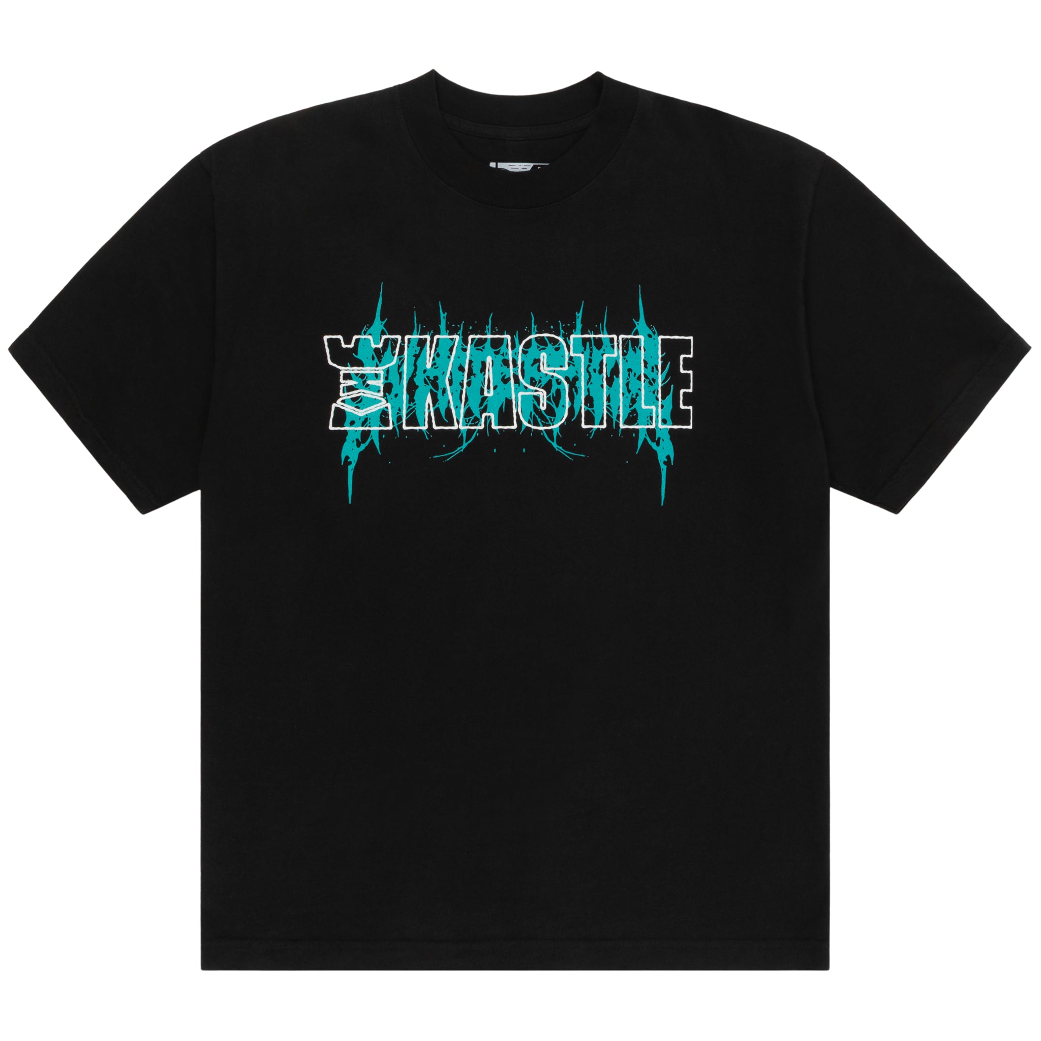 WHITEPHOS x KASTLE Stacked Logo Tee - Black