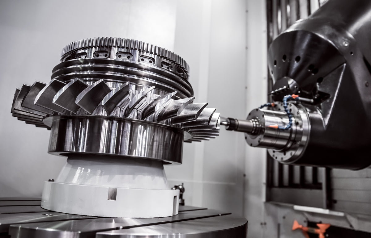 Precision CNC machining of aerospace turbine components