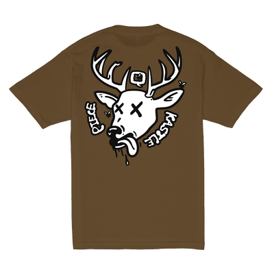 Buck The World Tee - Brown
