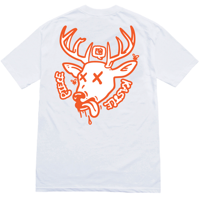 Buck The World Tee - White